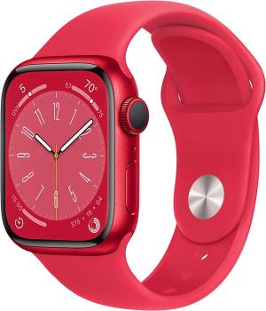 Apple Watch Serie8 41mm (PRODUCT)RED Aluminium Case/RED Sport Band MNP73TY/A