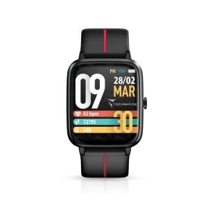 Techmade Smartwatch Move Allum. GPS 1.3" SpaceGrey+Black/Red