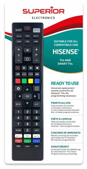 Superior Telecomando Universale Hisense funzioni Smart TV SM