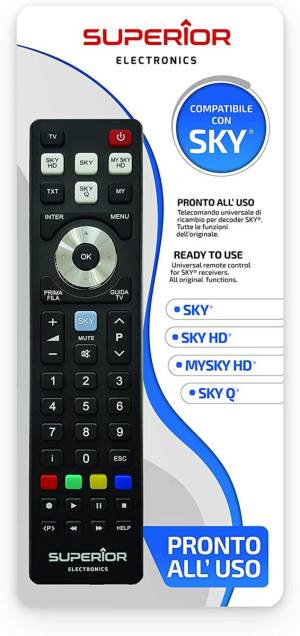 Superior Telecomando Universale SKY / SKY HD / MYSKY HD / SKY Q SH