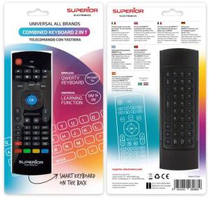 Superior Telecomando Universale con Tastiera QWERTY per Smart TV