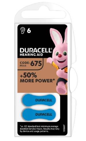 (1 Confezione) Duracell ActiveAir Batterie 6pz Acustiche Medical DA675