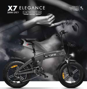 Icon.e Bici Elettrica Pieghevole iCross-X7 250W Elegance Dark Gray