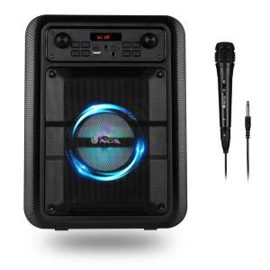 NGS Speaker RollerLingo Portatile Bluetooth TWS +Microfono 20W Nero