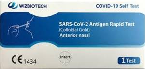 WizBiotech 1Kit Autodiagnostico Nasale - Scad. Lug. 2024 - Test SARS-CoV-2